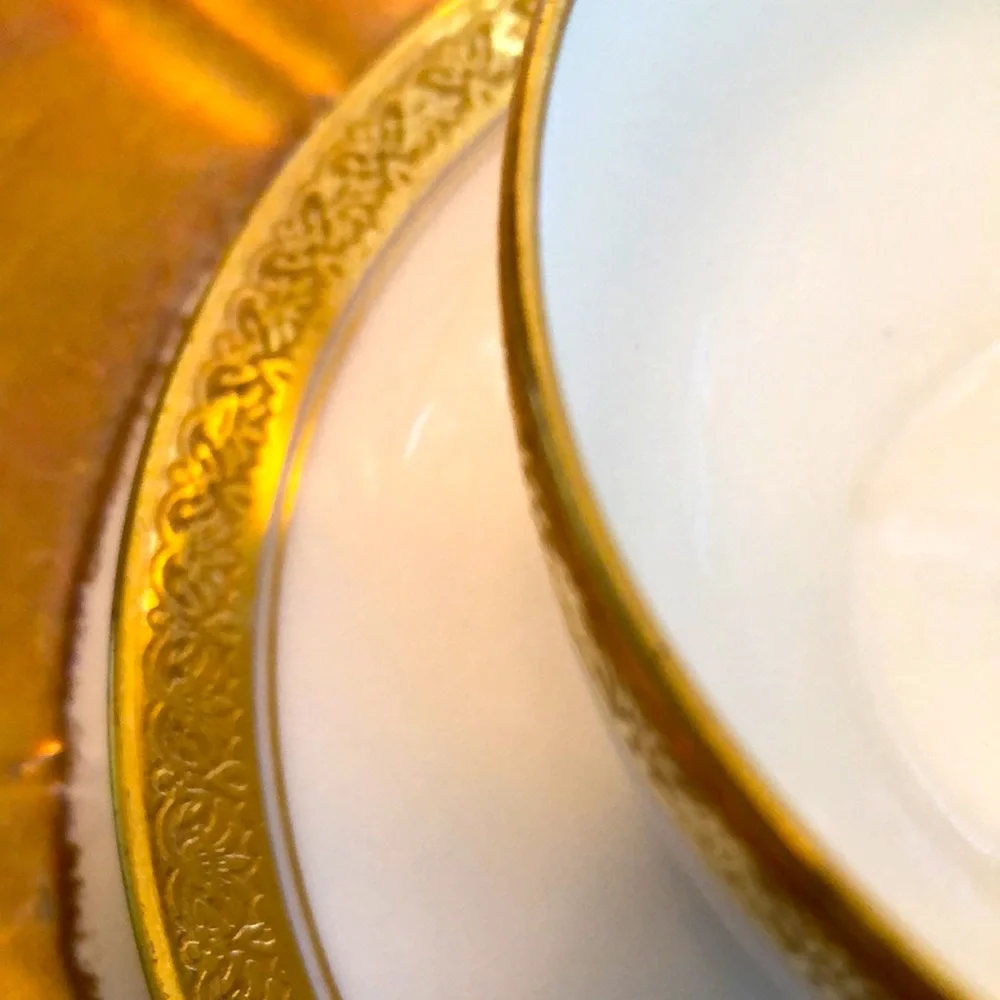 EUC- Nearly Pristine & Rare GDA France Haviland Limoges Calvados Teacup & Saucer - Picture 5 of 14